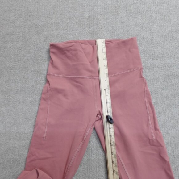 Lululemon Leggings Medium Pink Wunder Train High-Rise Crop LW5EPS - Picture 5 of 9
